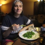 eating watercress