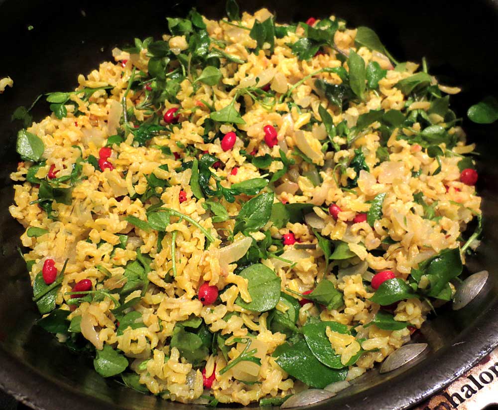 Fried-rice-w-barberries-&-chickweed